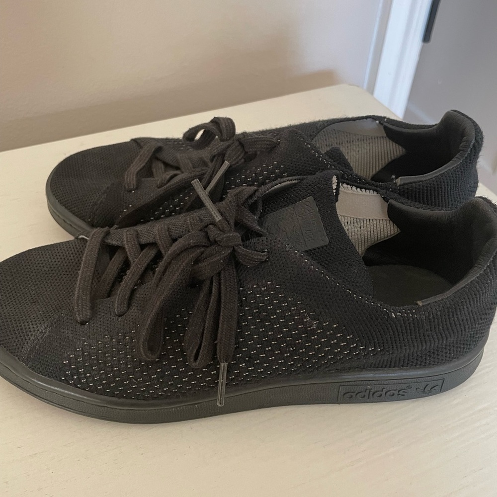 Black adidas lifestyle sneakers